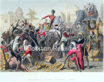/data/Original Prints/Historical/MUTINOUS SEPOYS DIVIDING THE SPOIS - A SCENE FROM THE INDIAN UPRISING OF 1857 ALSO CALLED THE MUTINY OF 1857.jpg